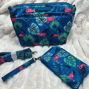 NWOT Lug Flamingo Flare with Matching Tram Flamingo Wallet